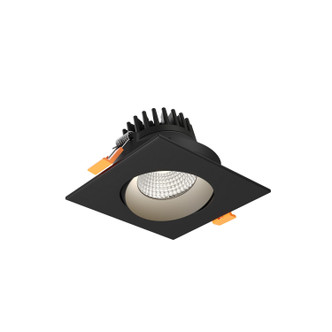 Dals - GBR35SQ-CDW-BK - Regressed Gimbal Downlight - Revolve - Black