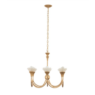 Kalco - 525371MG - Six Light Chandelier - Flora - Modern Gold