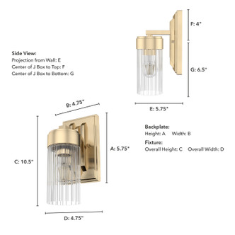 Gatz One Light Wall Sconce (19680)