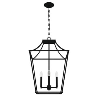 Hunter - 19704 - Four Light Pendant - Laurel Ridge - Natural Black Iron