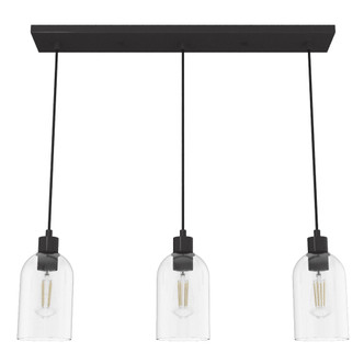 Hunter - 19722 - Three Light Linear Cluster - Lochemeade - Noble Bronze