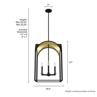 Dukestown Four Light Pendant (19733)