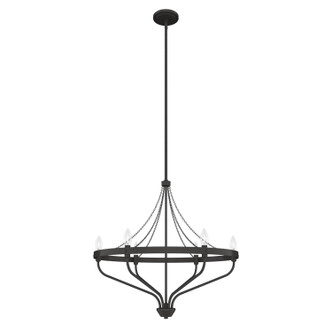 Hunter - 19795 - Six Light Chandelier - Merlin - Rustic Iron