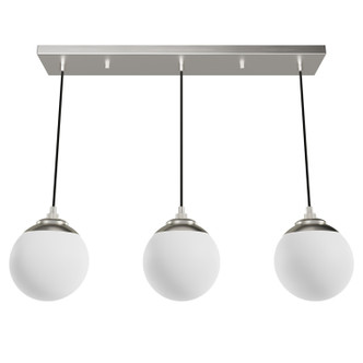 Hunter - 19799 - Three Light Pendant - Hepburn - Brushed Nickel