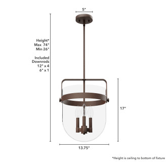 Karloff Three Light Pendant (19829)