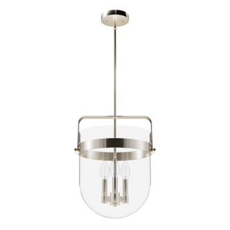 Hunter - 19830 - Three Light Pendant - Karloff - Brushed Nickel