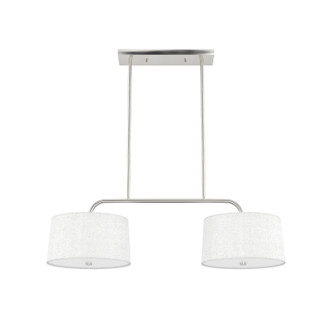 Hunter - 19892 - Four Light Linear Chandelier - Cottage Hill - Brushed Nickel