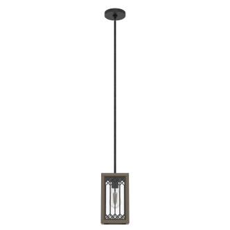 Hunter - 19973 - One Light Mini Pendant - Chevron - Rustic Iron
