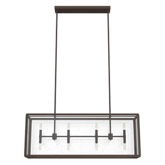 Hunter - 19978 - Eight Light Linear Chandelier - Felippe - Onyx Bengal