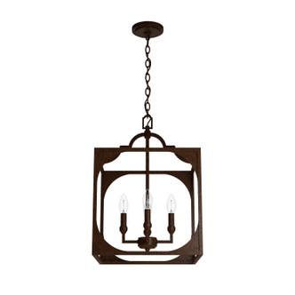 Hunter - 19981 - Four Light Pendant - Highland Hill - Textured Rust