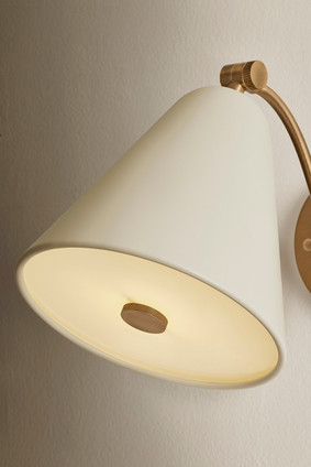 Clive One Light Wall Sconce (B3508-PBR/SSD)