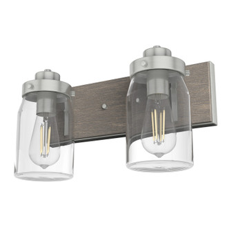 Hunter - 48019 - Two Light Bathroom Vanity - Devon Park - Brushed Nickel