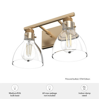 Van Nuys Two Light Bathroom Vanity (48034)