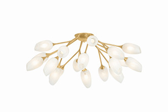 Troy Lighting - C2140-VGL - 18 Light Semi Flush Mount - Aldean - Vintage Gold Leaf