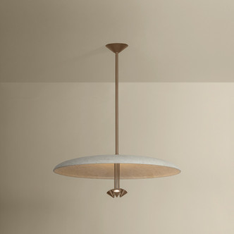 Garth LED Pendant (F2830-PBR/WTW)