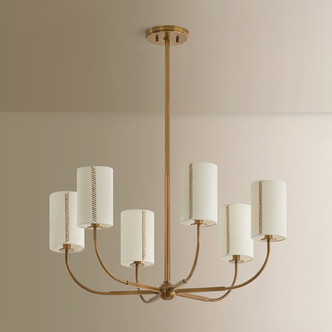 Teddy Six Light Chandelier (F3030-PBR)