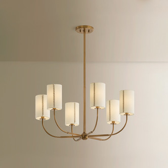 Teddy Six Light Chandelier (F3030-PBR)