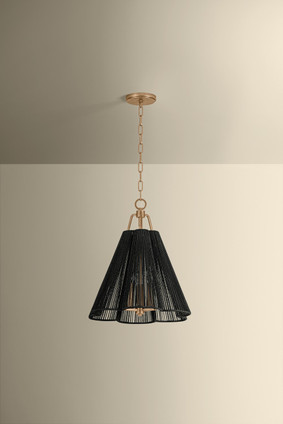 Troy Lighting - F3418-PGL - Three Light Pendant - Sonoma - Patina Gold Leaf