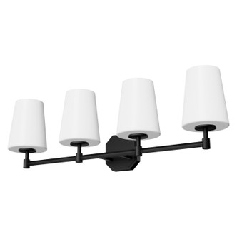 Hunter - 48056 - Four Light Bathroom Vanity - Nolita - Matte Black