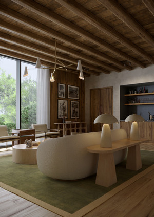 Andersen Five Light Chandelier (F4369-PBR/SSD)