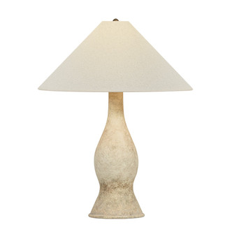 Troy Lighting - PTL1828-PBR/CNV - One Light Table Lamp - Yuba - Patina Brass