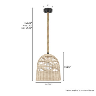 Baskel One Light Pendant (48200)