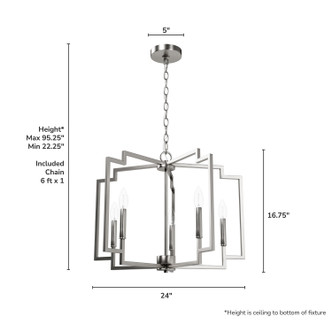 Zoanne Five Light Chandelier (49070)