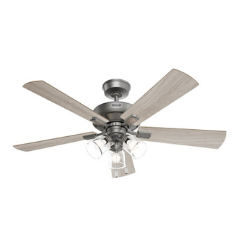 Hunter - 52534 - 52 Ceiling Fan - Crestfield - Matte Silver