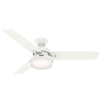 Hunter - 59169 - 52 Ceiling Fan - Sentinel - Fresh White