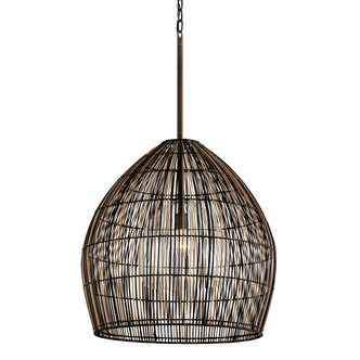 Troy Lighting - F7531-TBZ - One Light Chandelier - Holden - Textured Bronze