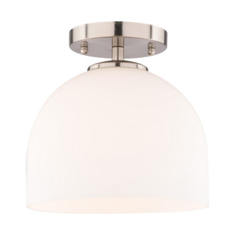 Vaxcel - C0353 - One Light Semi-Flush Mount - Shelby - Satin Nickel