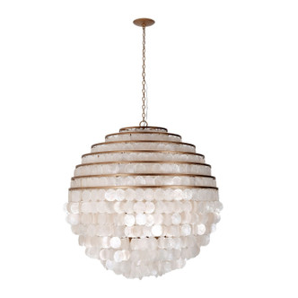 Kalco - 521158PAB - Eight Light Pendant - Sphere - Pearlized Antique Brass