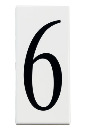 Kichler - 4306 - Number 6 Panel - Accessory - White Material (Not Painted)