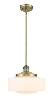 manufacturer_finish:Antique Brass|manufacturer_glass:Matte White Cased Bridgeton|light_output:220.00lm|color_temperature:2200K|cri:99