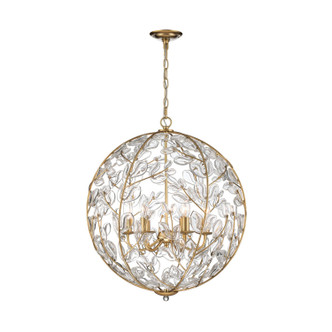 Bridget Six Light Chandelier (BGT-335-SG-CL)