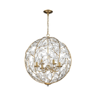 Bridget Six Light Chandelier (BGT-335-SG-CL)