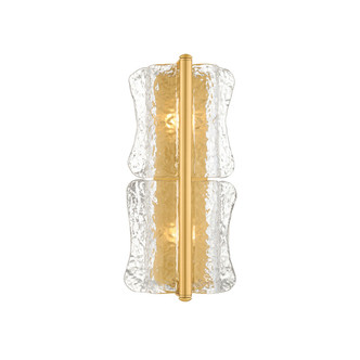 Hudson Valley - 1372-AGB - Two Light Wall Sconce - Fosterdale - Aged Brass