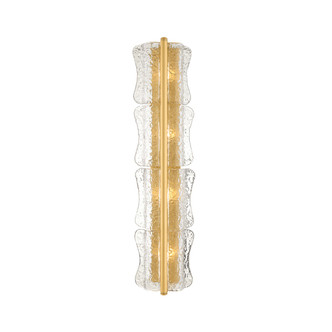 Hudson Valley - 1374-AGB - Four Light Wall Sconce - Fosterdale - Aged Brass