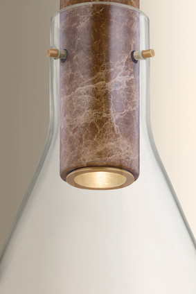 West Hill One Light Pendant (1613-PBR)