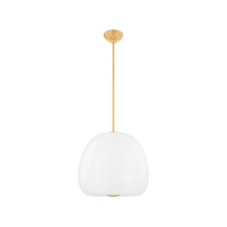 Hudson Valley - 3019-AGB - LED Pendant - Scranton - Aged Brass