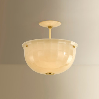 Nevins One Light Semi Flush Mount (3115-AGB)