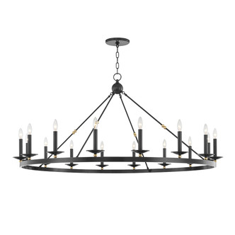 Hudson Valley - 3216-AOB - 16 Light Chandelier - Allendale - Aged Brass/Old Bronze