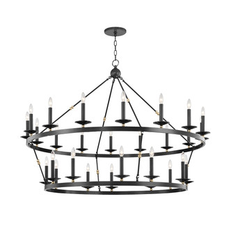 Hudson Valley - 3228-AOB - 28 Light Chandelier - Allendale - Aged Brass/Old Bronze