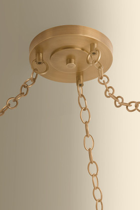 Omi Three Light Chandelier (3635-PBR/CIC)
