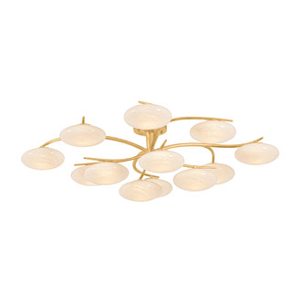 Hudson Valley - 5013-VGL - LED Semi Flush Mount - Bayberry - Vintage Gold Leaf