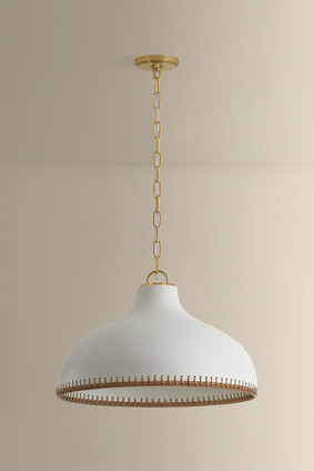 Southfields One Light Pendant (5322-AGB/CCP)