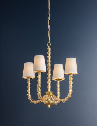 Calumet Four Light Chandelier (6844-AGB)