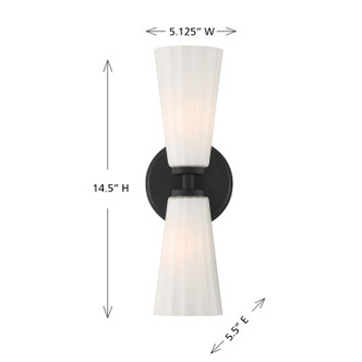 Two Light Wall Sconce (M90109MBK)