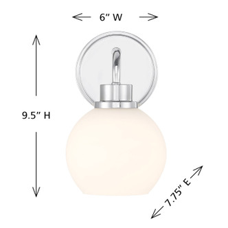 One Light Wall Sconce (M90112CH)