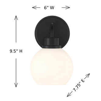 One Light Wall Sconce (M90112MBK)